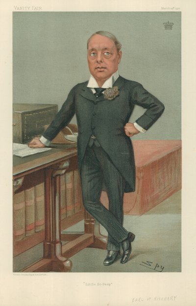 The Earl of Rosebury, Little Bo-Peep, 14 March 1901, Vanity Fair cartoon by Leslie Matthew Ward